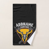 AJOUTER NOM Hunter Elk Crâne Gros Antlers Chasse a (Serviette à main)