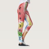 Ajouter Nom Leggings Aqua Rose Starburst Holograph (Droite)