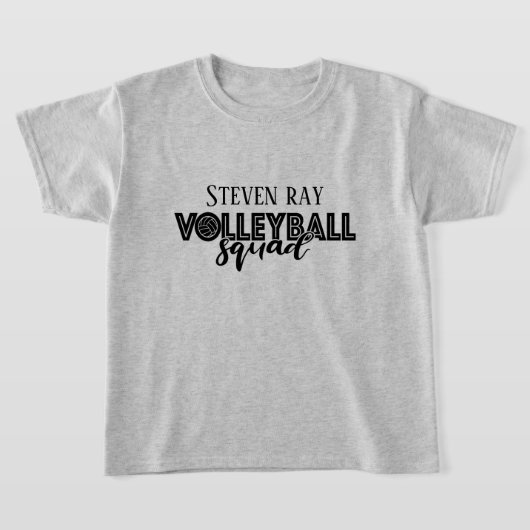 ajouter nom volleyball squat sports T-shirt (Poser)