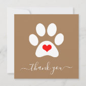 Ajouter Pet Business Logo Merci Cartes (Devant)