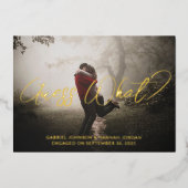 Ajouter Photo Foil Engagement Party Invitation (Recto)