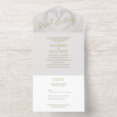 Ajouter Photo Foil Mariage All in One Invitation (Intérieur)