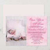 AJOUTER PHOTO - Invitation d'anniversaire de châte (Devant / Derrière)