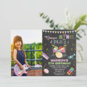 AJOUTER PHOTO - Invitation de Fête d'Anniversaire (Debout devant)