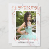 AJOUTER PHOTO - Invitation Moderne de Quinceanera (Devant)