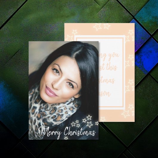 Ajouter Photo Modern Chic Joyeux Noël Cartes