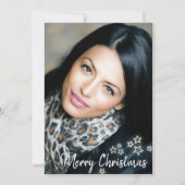 Ajouter Photo Modern Chic Joyeux Noël Cartes (Devant)