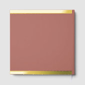 Ajouter Photo Moderne Mariage Foil Livre d'Invité (Verso)