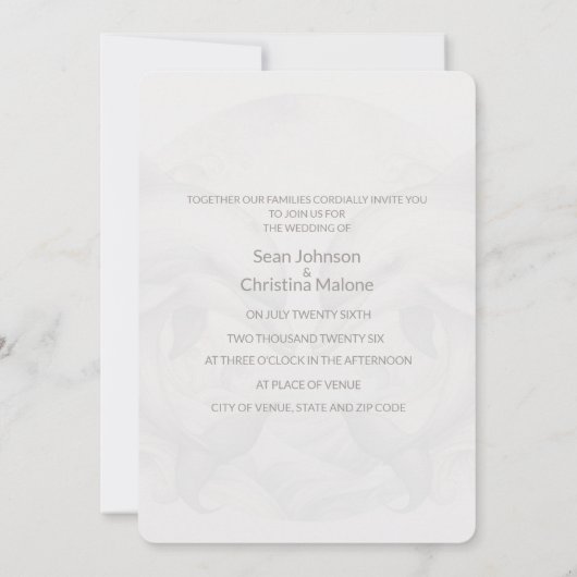 Ajouter Photo Moderne Whimsy Dolphin Faire-part de (Dos)