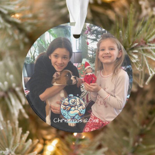 Ajouter Photo Noël avec Dancing Snowman (Arbre)