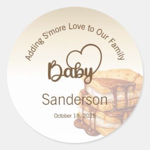 Ajouter S'more Love à notre Baby shower Étiquette 