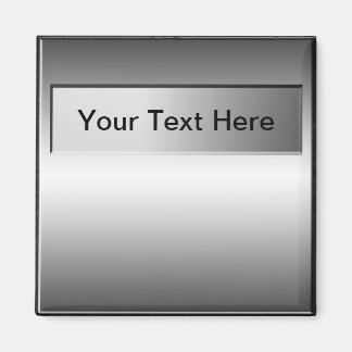 Ajouter un aimant de fond métallique de texte