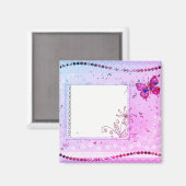 Ajouter un aimant de texte rose et violet (Recto/Verso)