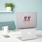 Ajouter un autocollant Dancer de nom Purple & Diam (Ordinateur portable sur le bureau)