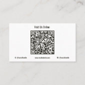 Ajouter un Carte de visite de code QR équine de ch (Dos)