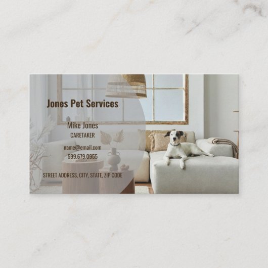 Ajouter un Carte de visite de code QR pour animal (Devant)