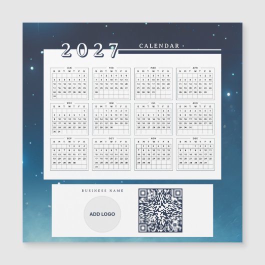 Ajouter un code QR de carte magnétique de calendri (Devant)