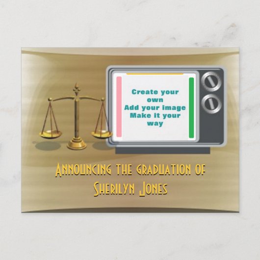 Ajouter un faire-part de graduation photo (Devant)