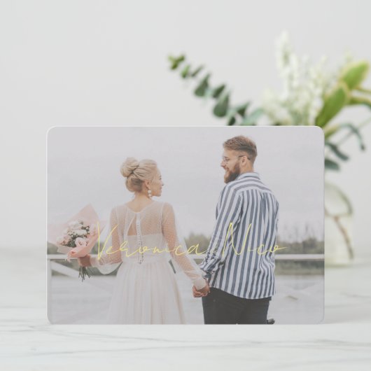 Ajouter un Faire-part de mariage photo (Debout devant)