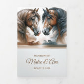 Ajouter un Faire-part de mariage tripli à cheval p (Page de couverture)