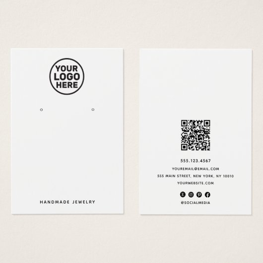 Ajouter un logo blanc d'oreille d'affichage de cod (Devant & derrière)