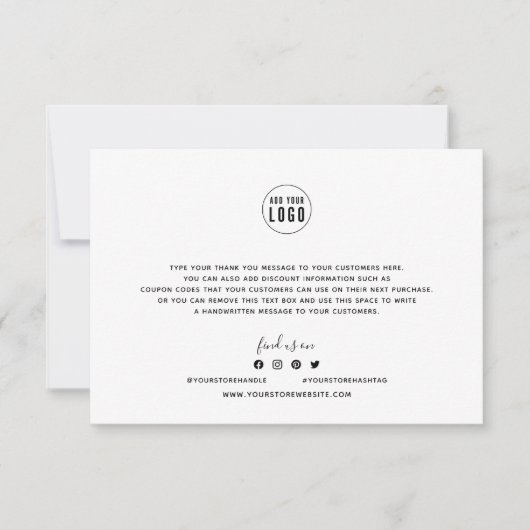 Ajouter un logo Bordure blanche Merci couleur modi (Devant)