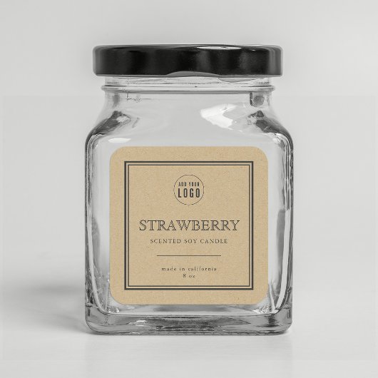 Ajouter un logo Bordure gris classique Étiquette p