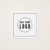 Ajouter un logo Bordure noire Merci social Inserti (Devant)