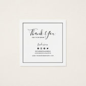 Ajouter un logo Bordure noire Merci social Inserti (Dos)