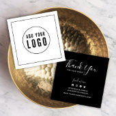 Ajouter un logo Bordure noire Merci social Inserti