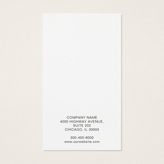 Ajouter un logo Boucles d'oreilles blanches Carte (Dos)