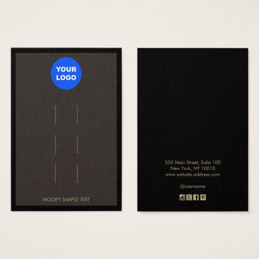 Ajouter un logo Brown à trois cheveux (Devant & derrière)