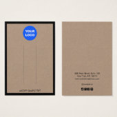 Ajouter un logo Brown Kraft Bordure Écran à cheveu (Devant & derrière)