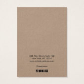 Ajouter un logo Brown Kraft Bordure Écran à cheveu (Dos)