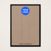 Ajouter un logo Brown Kraft Bordure Écran à cheveu (Devant)