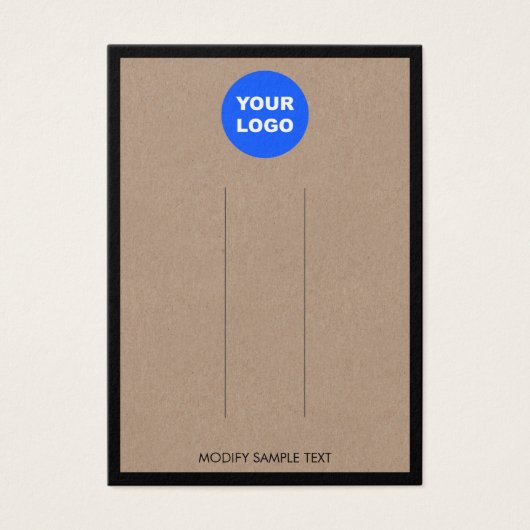 Ajouter un logo Brown Kraft Bordure Écran à cheveu (Devant)