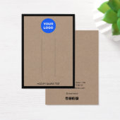 Ajouter un logo Brown Kraft Bordure Écran à cheveu (Bureau)