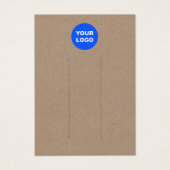 Ajouter un logo Brown Kraft Leather Hair Clip Disp (Devant)