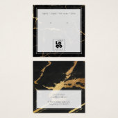 Ajouter Un Logo Carte D'Affichage En Marbre Noir O (Devant & derrière)