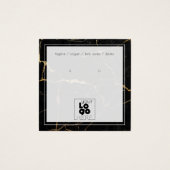 Ajouter Un Logo Carte D'Affichage En Marbre Noir O (Devant)