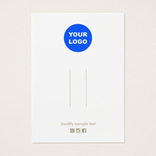 Ajouter un logo Clip à cheveux blancs Barrette (Devant)