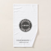 Ajouter un logo d'entreprise et le site Web de l'e (Serviette à main)