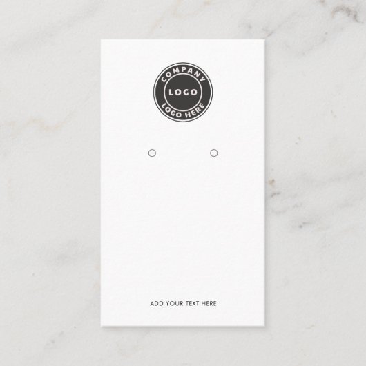 Ajouter un logo d'entreprise et une carte d'affich (Devant)