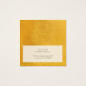 Ajouter Un Logo Gold Faux Metallic Earring Carte D (Dos)