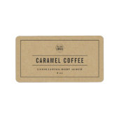 Ajouter un logo Gris Bordure et lignes Étiquette p (Devant)