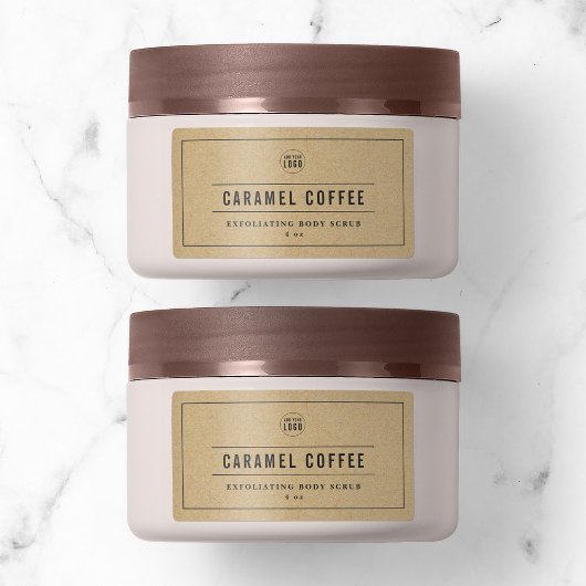 Ajouter un logo Gris Bordure et lignes Étiquette p