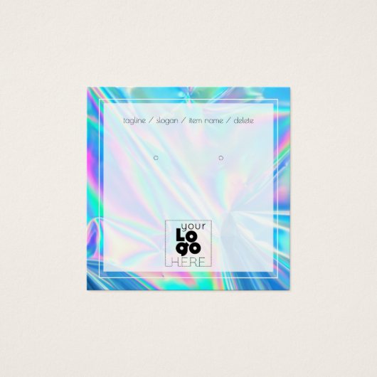 Ajouter Un Logo Holographique Iridescente Écran D' (Devant)