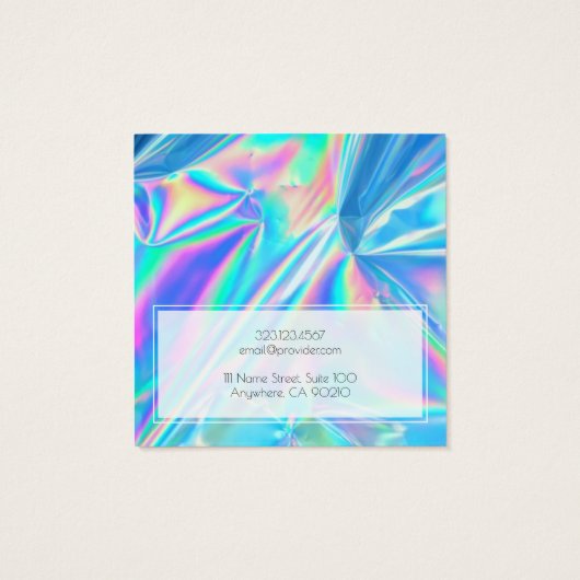 Ajouter Un Logo Holographique Iridescente Écran D' (Dos)