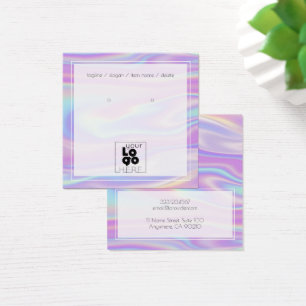 Ajouter Un Logo Iridescente Arc-en-ciel Carte d'af