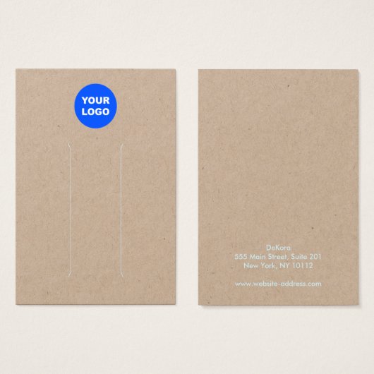 Ajouter Un Logo Kraft Écran À Cheveux (Devant & derrière)